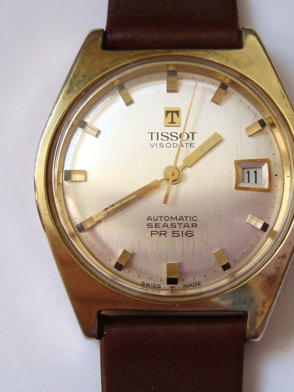VINTAGE AUTOMATIC TISSOT SEA STAR  PR516 ,RUN GREAT